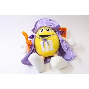 M&M's, Yellow, Halloween Wizard, Small Plush, Stuffed Animal, ~ 250507-WH 241